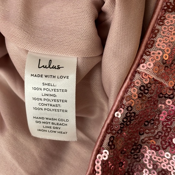 NWOT. Lulus Spotlights Shining Pink Sequin Maxi Skirt Size-XL. - Picture 7 of 13